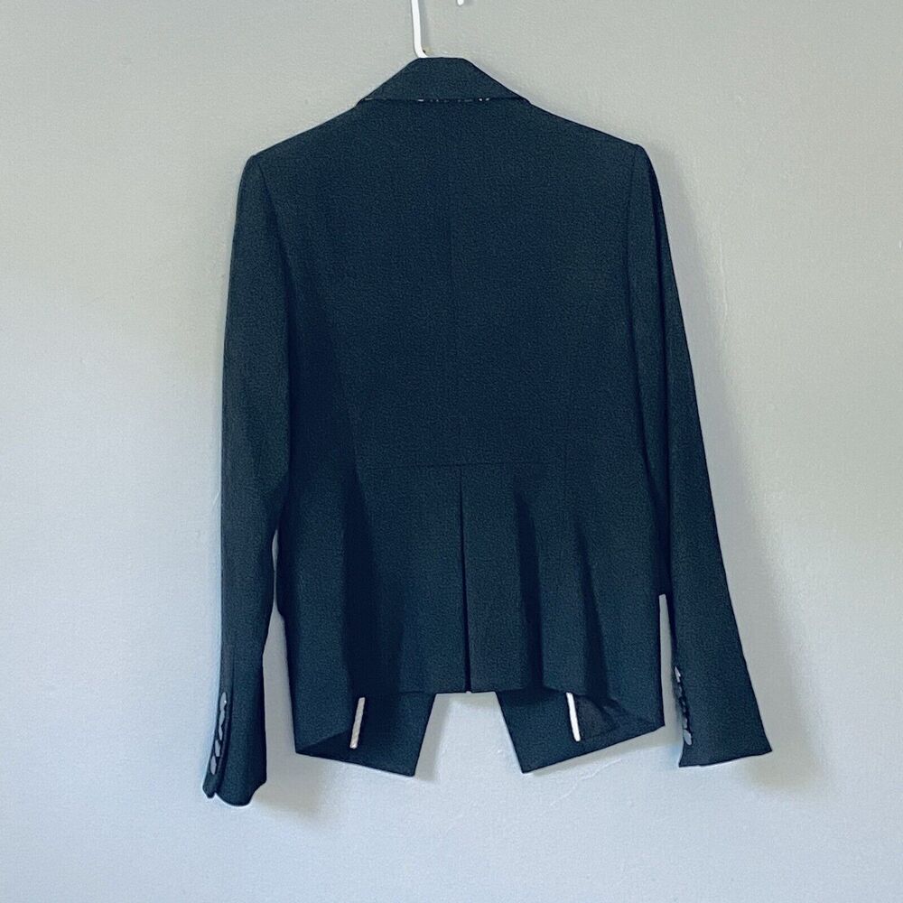 A. Garfied Blazer Size 6 Black Minimalist Business Career Professional Capsule - Picture 2 of 9